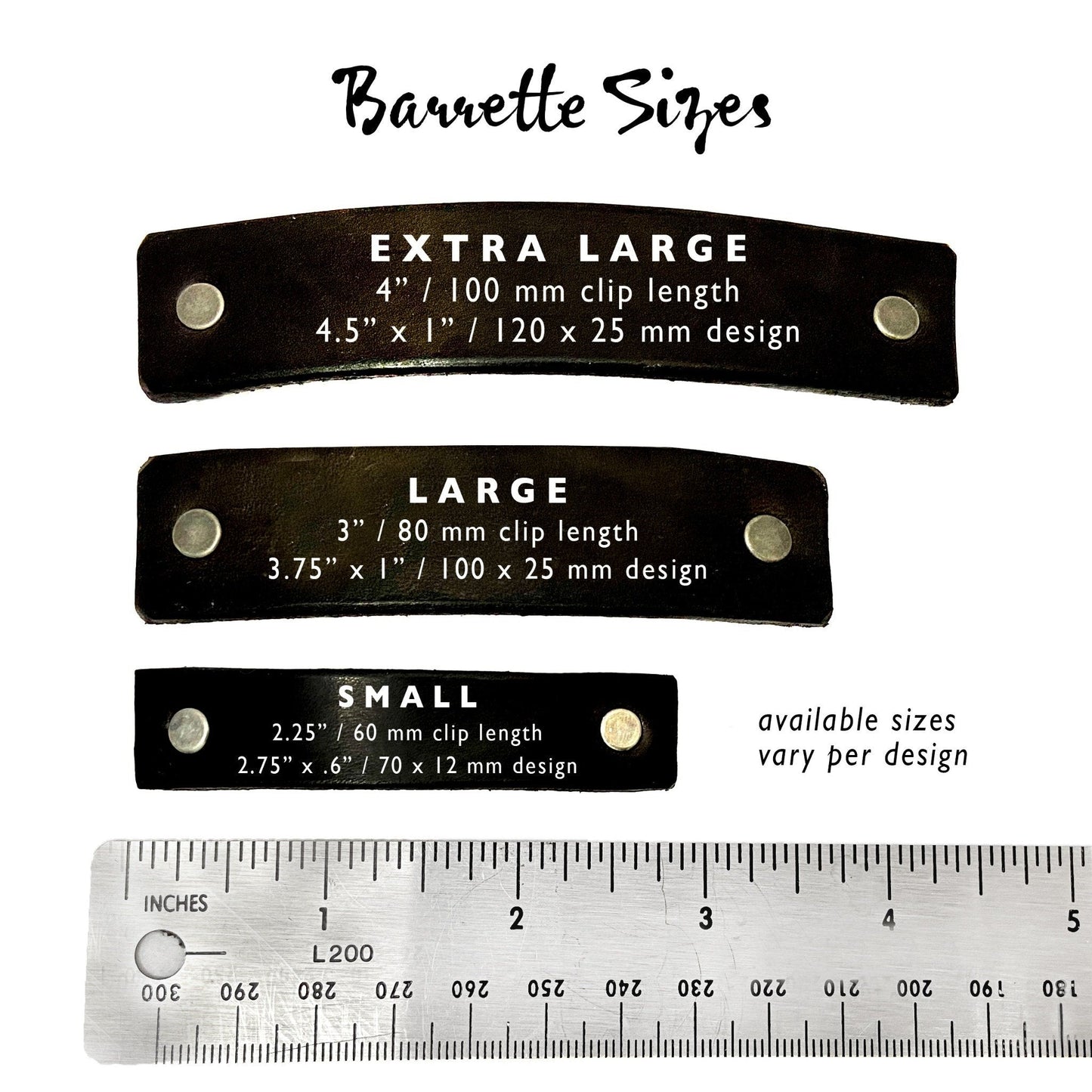 Silver & Black Juniper Branches Barrette and Earring Gift Set